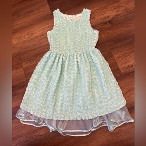Cat & Jack size 7/8 Aqua floral Spring Easter dress